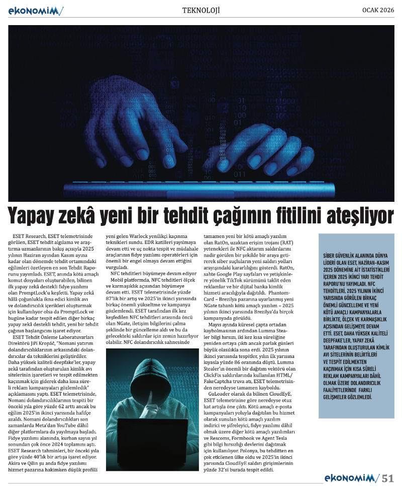 EKONOMİM 2026 OCAK sayısında: