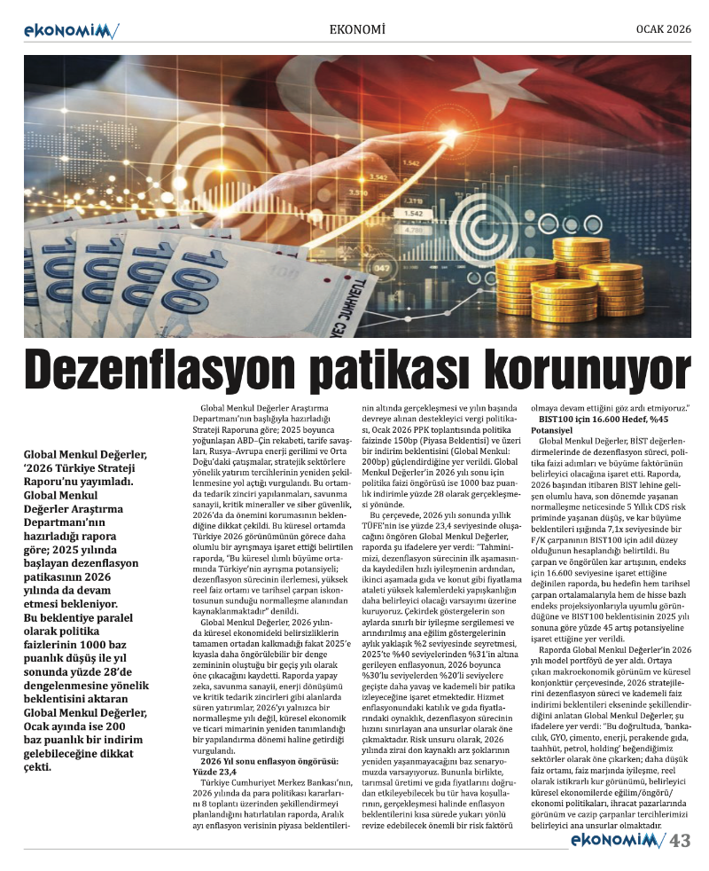 EKONOMİM 2026 OCAK sayısında: