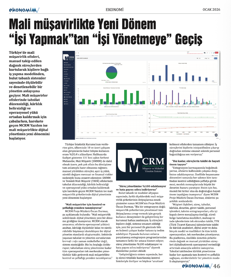 EKONOMİM 2026 OCAK sayısında:
