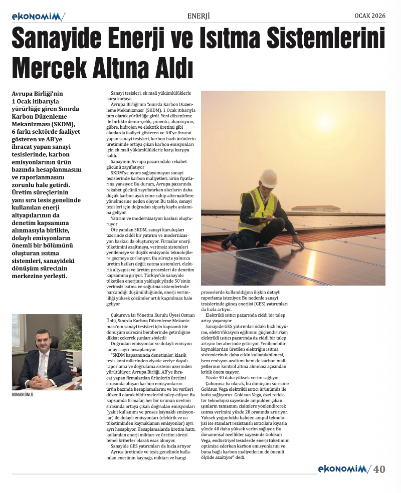 EKONOMİM 2026 OCAK sayısında: