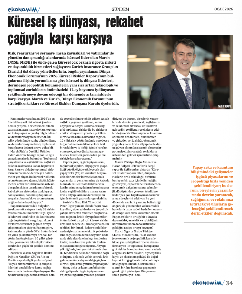 EKONOMİM 2026 OCAK sayısında: