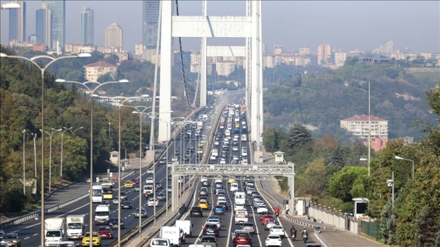İstanbul'da trafik yoğunluğu