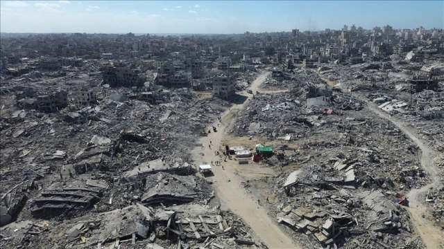 Gazze 61 milyon ton enkazla kaplandı