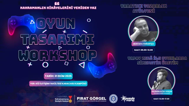 Oyun tasarım atölyesi kahramanlık yazacak