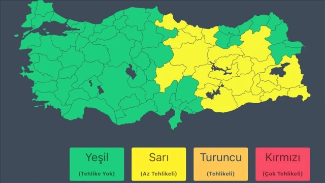 Doğu ve Güneydoğu Anadolu'daki bazı iller için meteorolojik uyarı
