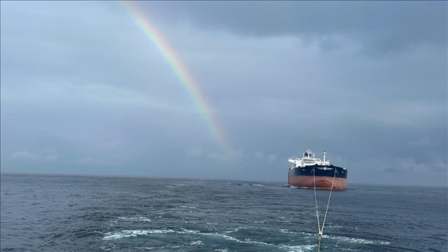 Saldırıya uğrayan "VIRAT" isimli gemi İstanbul açıklarına ulaştı