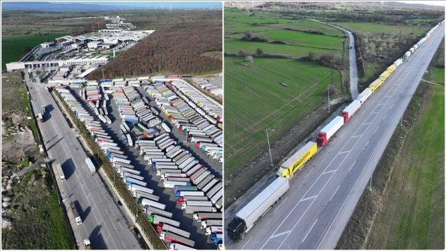 Yunan çiftçi eylemleri, Türk tır trafiğini olumsuz etkiliyor