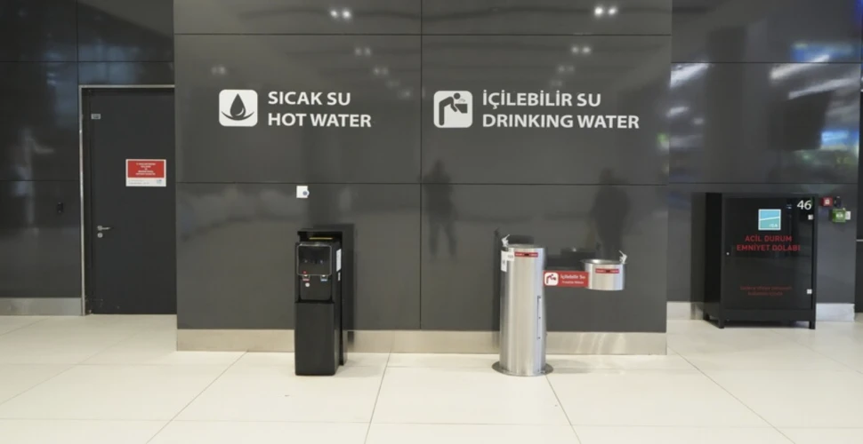Havalimanlarında ücretsiz içme suyu hizmeti yaygınlaştırılıyor