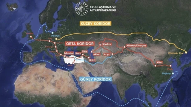 Türkiye, Orta Koridor'da önemli ülke konumunda