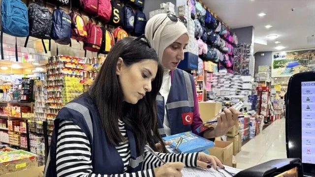 Kırtasiyelerde ürün ve fiyat denetimi yapılıyor