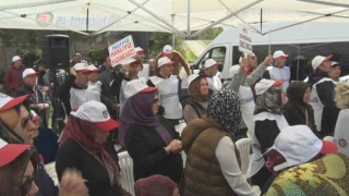 Altındağ Belediyesi önünde direniş çadırı