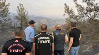 Kahramanmaraş'taki orman yangınına 600 personel müdahale ediyor.