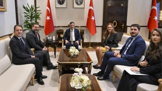 Cevdet Yılmaz, Kaspi.kz CEO’su Mikheil Lomtadze’yi görüştü