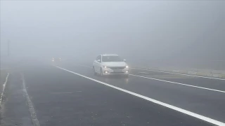 Bolu Dağı'nda sis etkili oldu